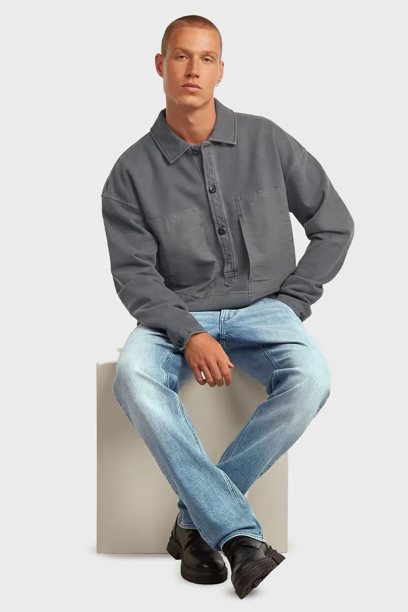 Мужская серая спортивная кофта  Washed 4