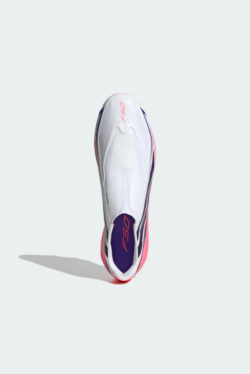 Белые бутсы F50 HYPERFAST LEAGUE Laceless Firm Ground Football 4
