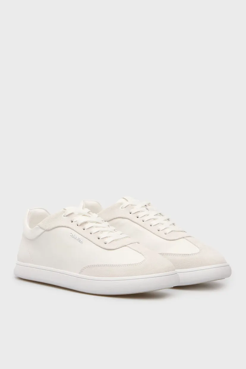 Жіночі білі шкіряні снікерси CUPSOLE LACE UP - LTH SUE MIX 3