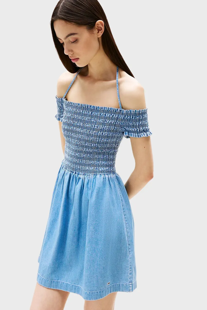 Жіноча блакитна джинсова сукня CHAMBRAY 3