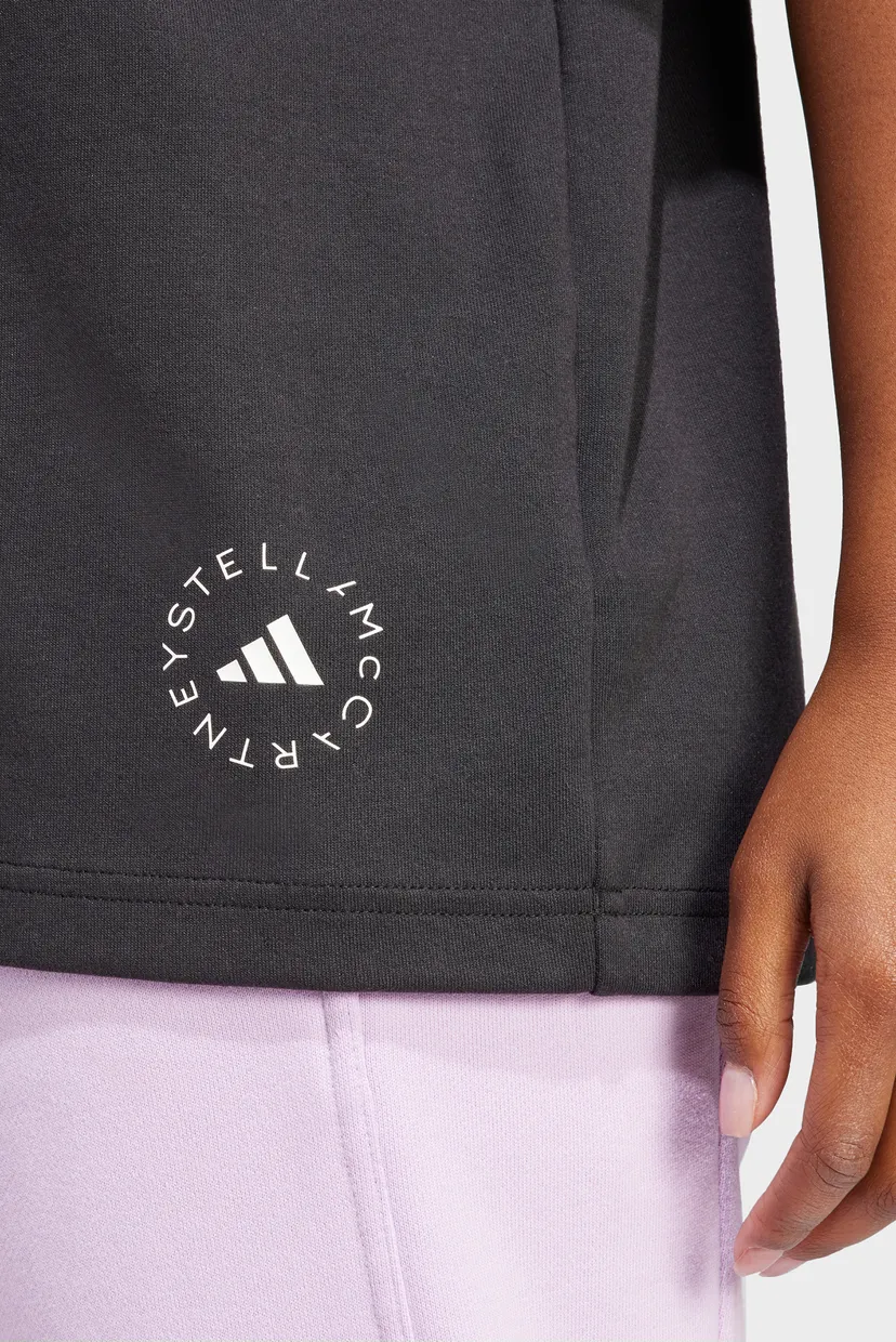 Женская черная футболка adidas by Stella McCartney Logo 5