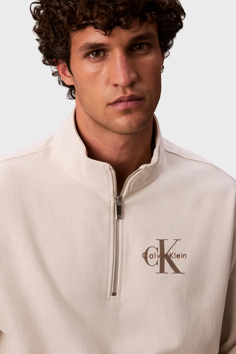 Мужская белая спортивная кофта PREMIUM TERRY 4