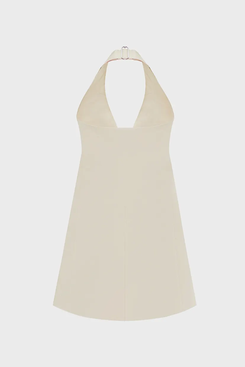 Жіночий бежевий жилет COTTON BLEND OPEN BACK 7