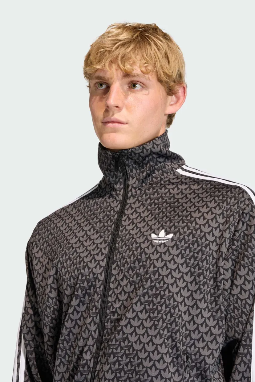 Мужская черная спортивная кофта с узором FIREBIRD LOOSE MONOGRAM 4