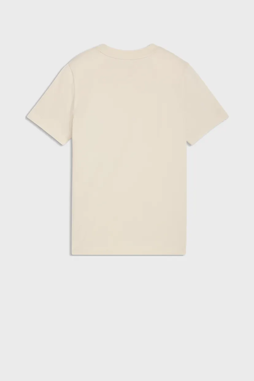 Дитяча бежева футболка Essentials No.1 Logo Tee Youth 5