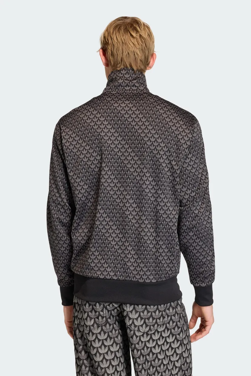 Мужская черная спортивная кофта с узором FIREBIRD LOOSE MONOGRAM 3