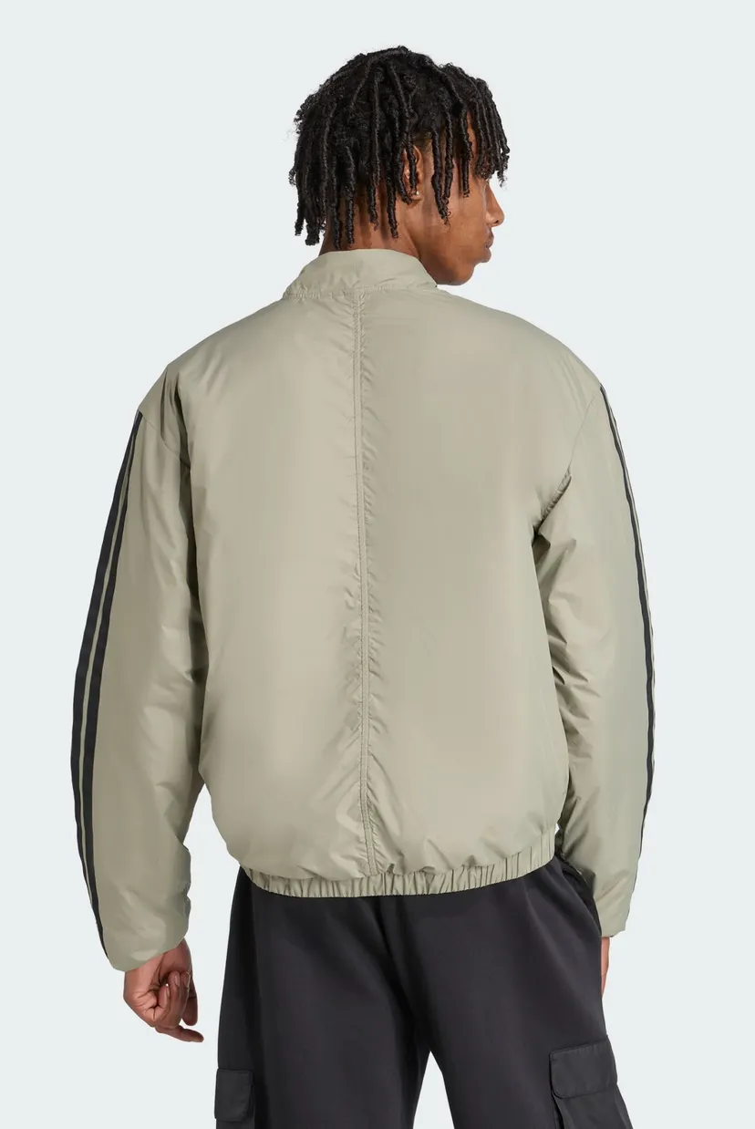 Мужской оливковый бомбер Essentials CLIMAWARM 3-Stripes Insulated 3