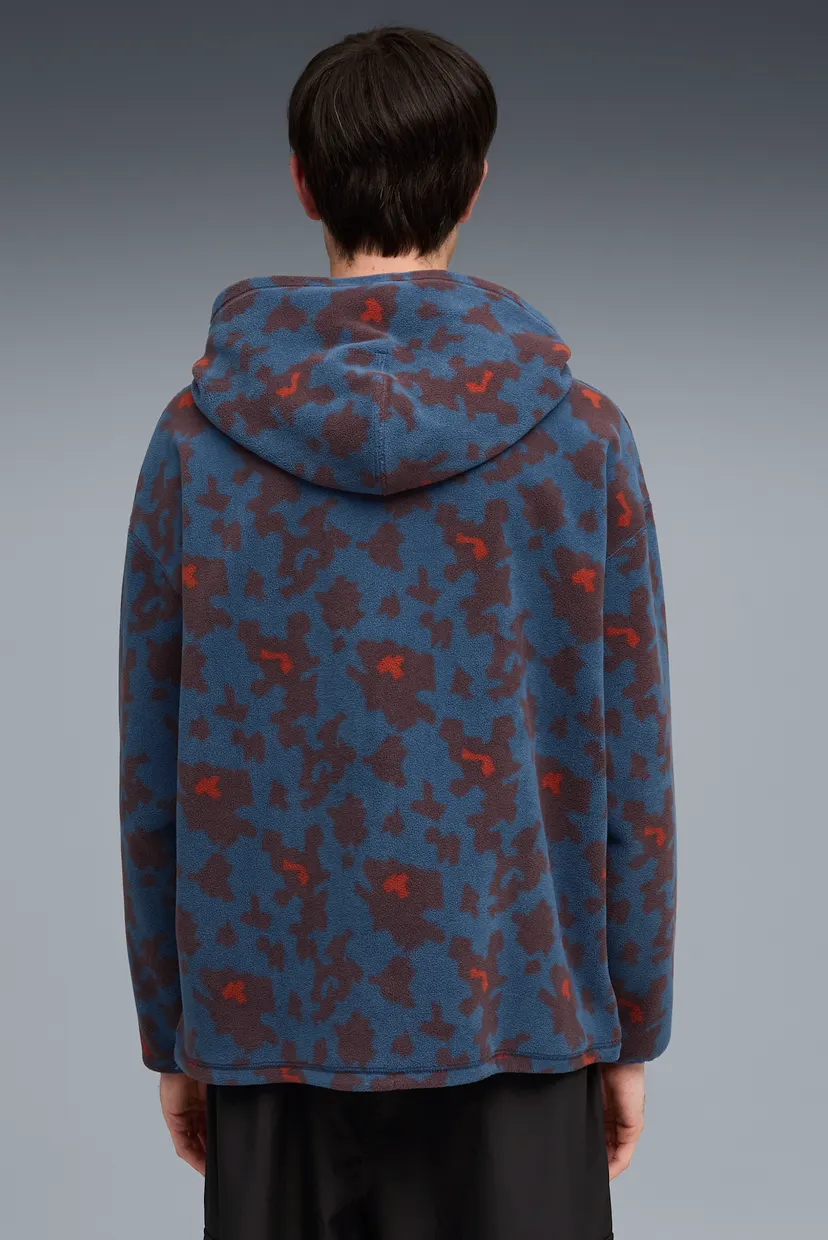 Мужское синее худи с узором Special Items All-Over Print Fleece Hoodie Men 3