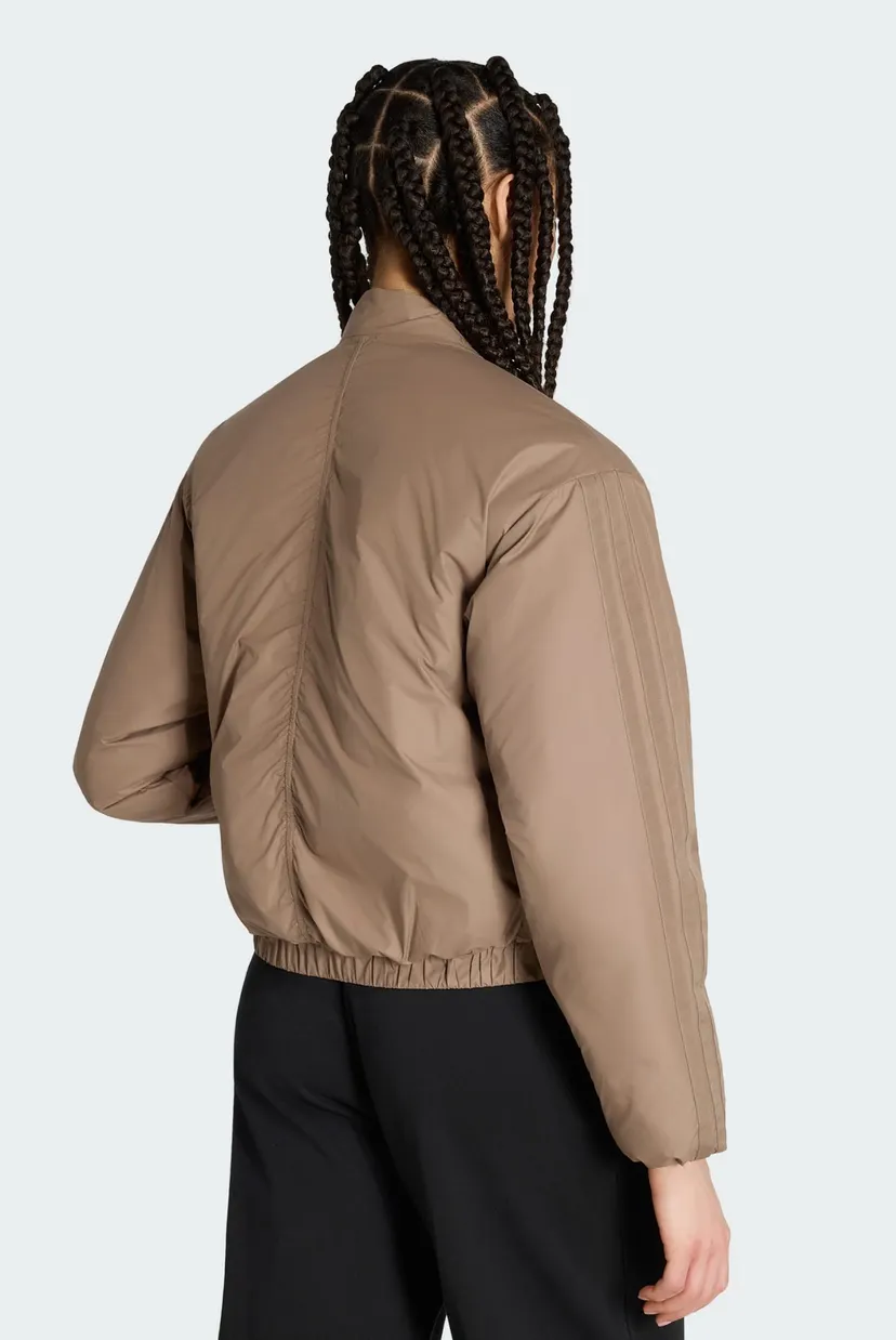 Женский бежевый бомбер Essentials CLIMAWARM 3 Stripes Insulated 3