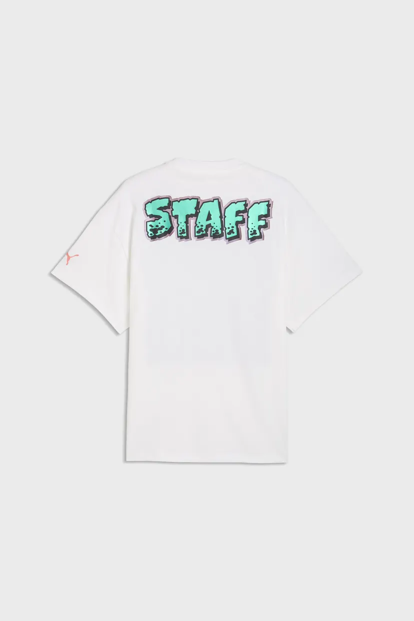 Мужская белая футболка Melo World Tee II Oversized Tee Men 5