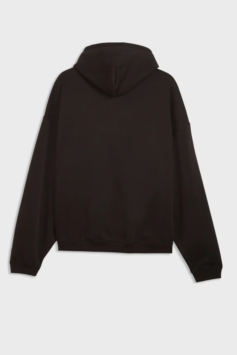 Мужское черное худи Fundamentals Fleece Relaxed Basketball Hoodie Men 5