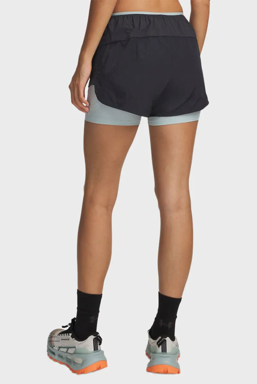 Жіночі чорні шорти W Trail Run Lined Short 3