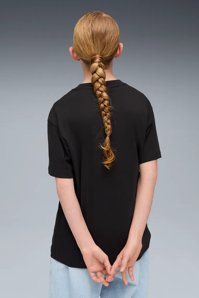 Детская черная футболка Graphic Leopard Tee Youth 3