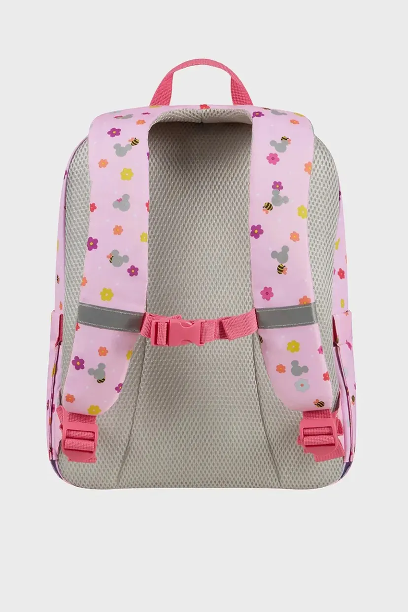 Детский розовый рюкзак с узором MINNIE FLOWER POWER 4