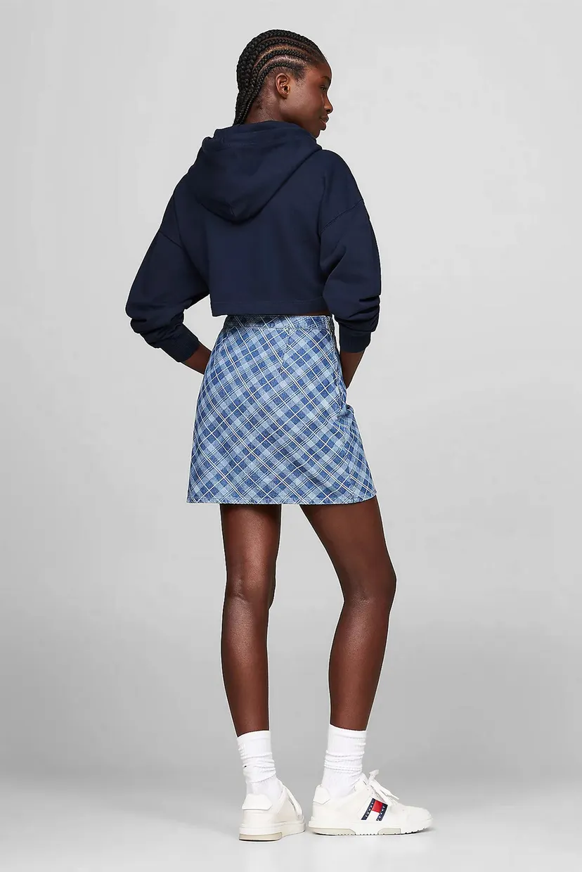 Женская голубая юбка в клетку TJW TARTAN CHECK CHAMBRAY 3