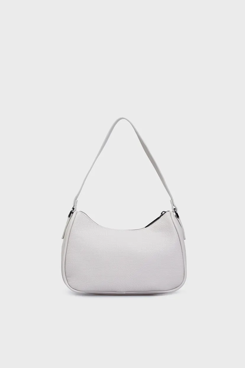 Жіноча біла сумка CK REFINE SHOULDER BAG_BRAID 3