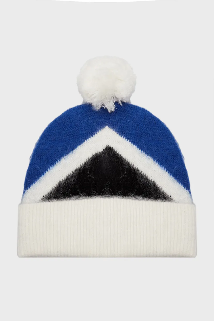 Женская шапка TH EVENING POMPOM BEANIE ARGYLE 3