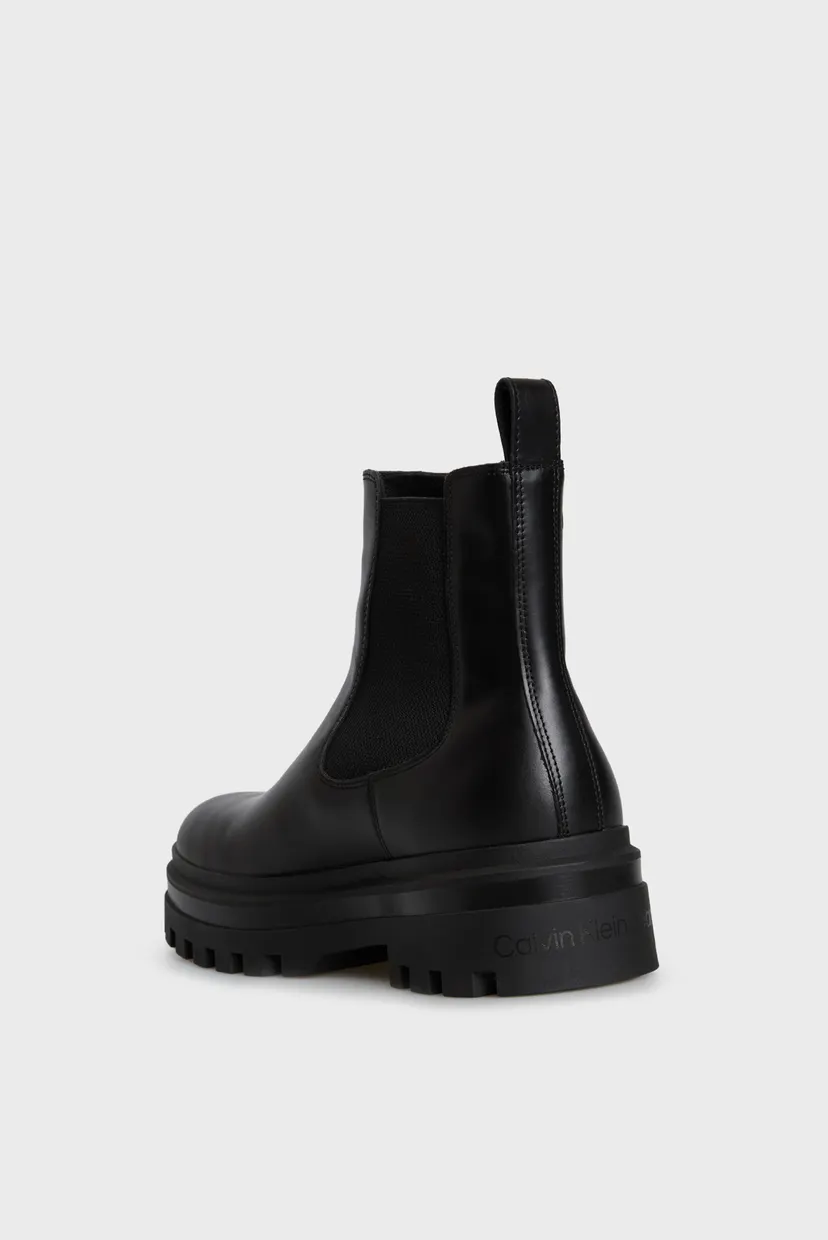 Чоловічі чорні шкіряні челсі LUGGED CHELSEA BOOT 5