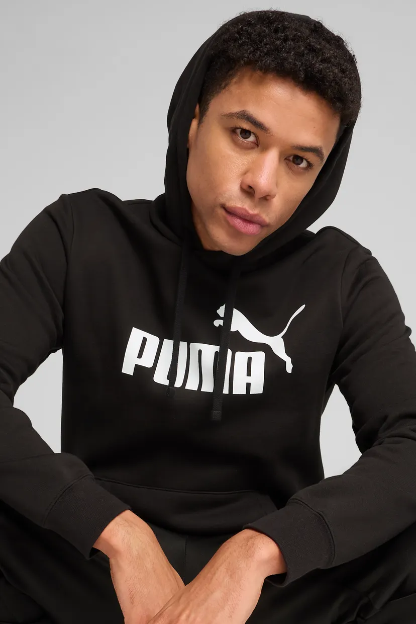 Мужское черное худи Essentials No. 1 Logo Hoodie Men 4