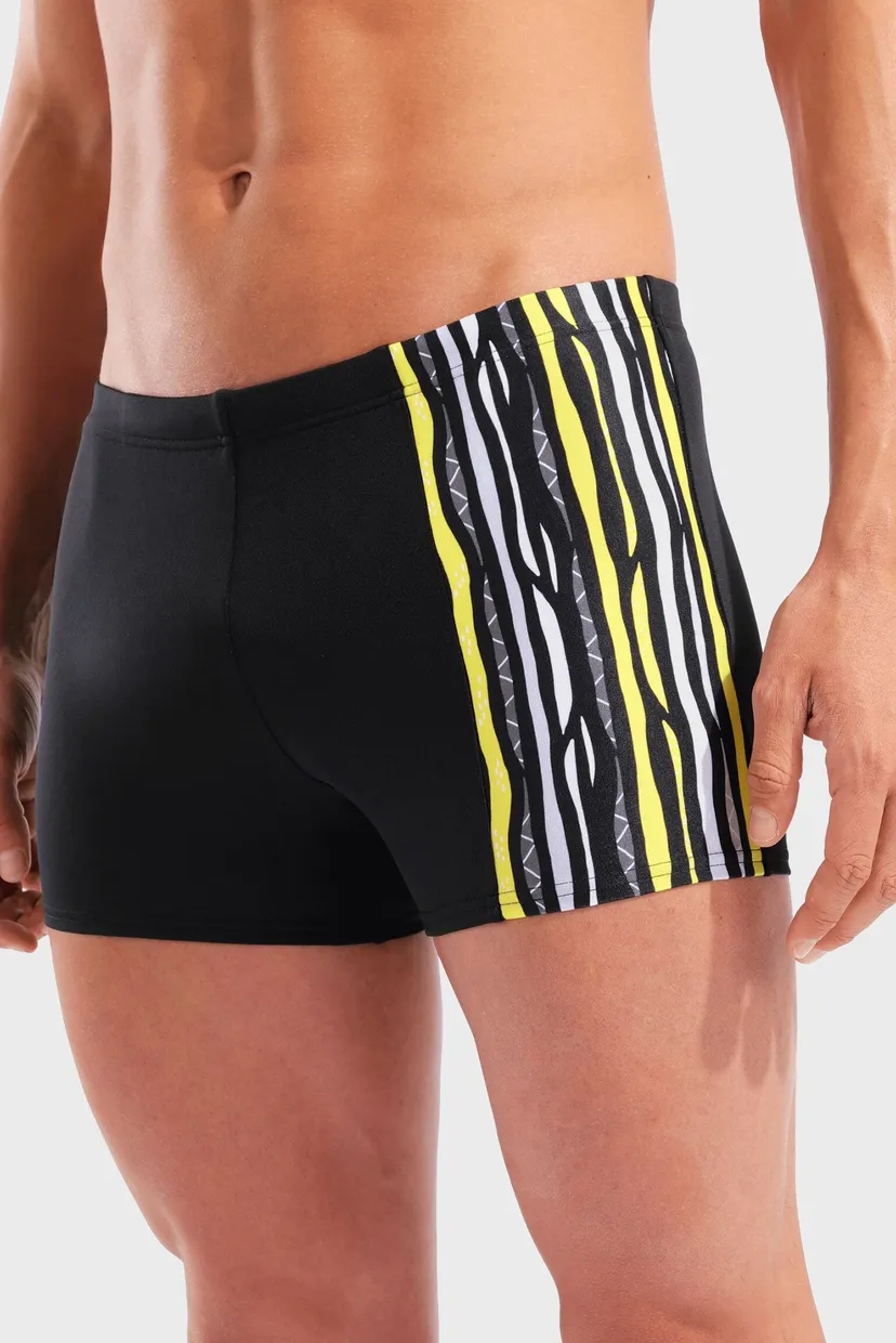 Мужские черные плавки STRIPES 4