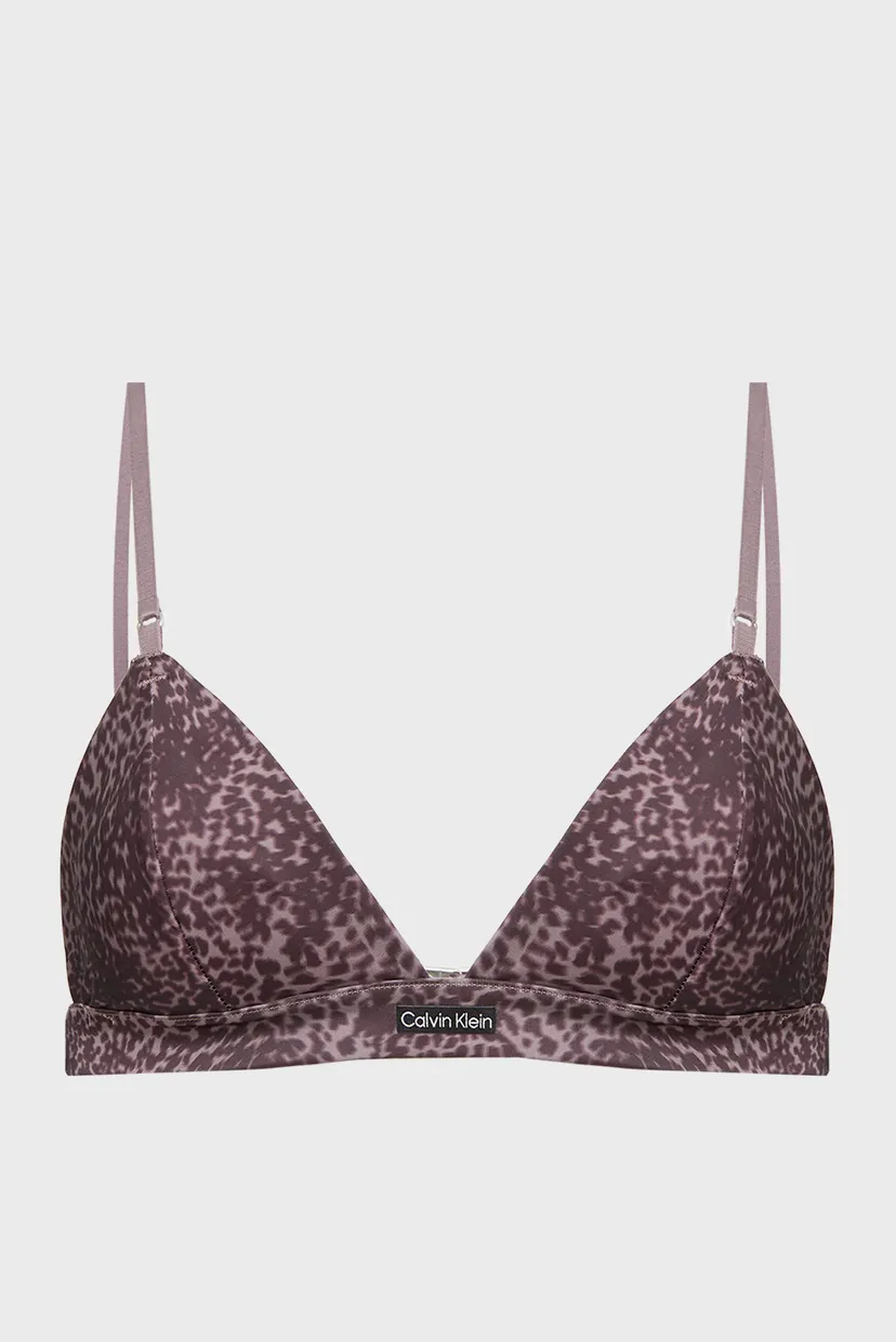 Жіночий коричневий бюстгальтер з візерунком UNLINED 6