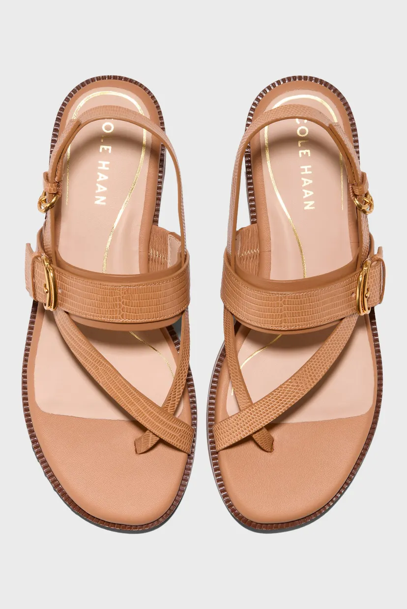 Жіночі коричневі шкіряні сандалі Anica Lux Buckle Sandal 4