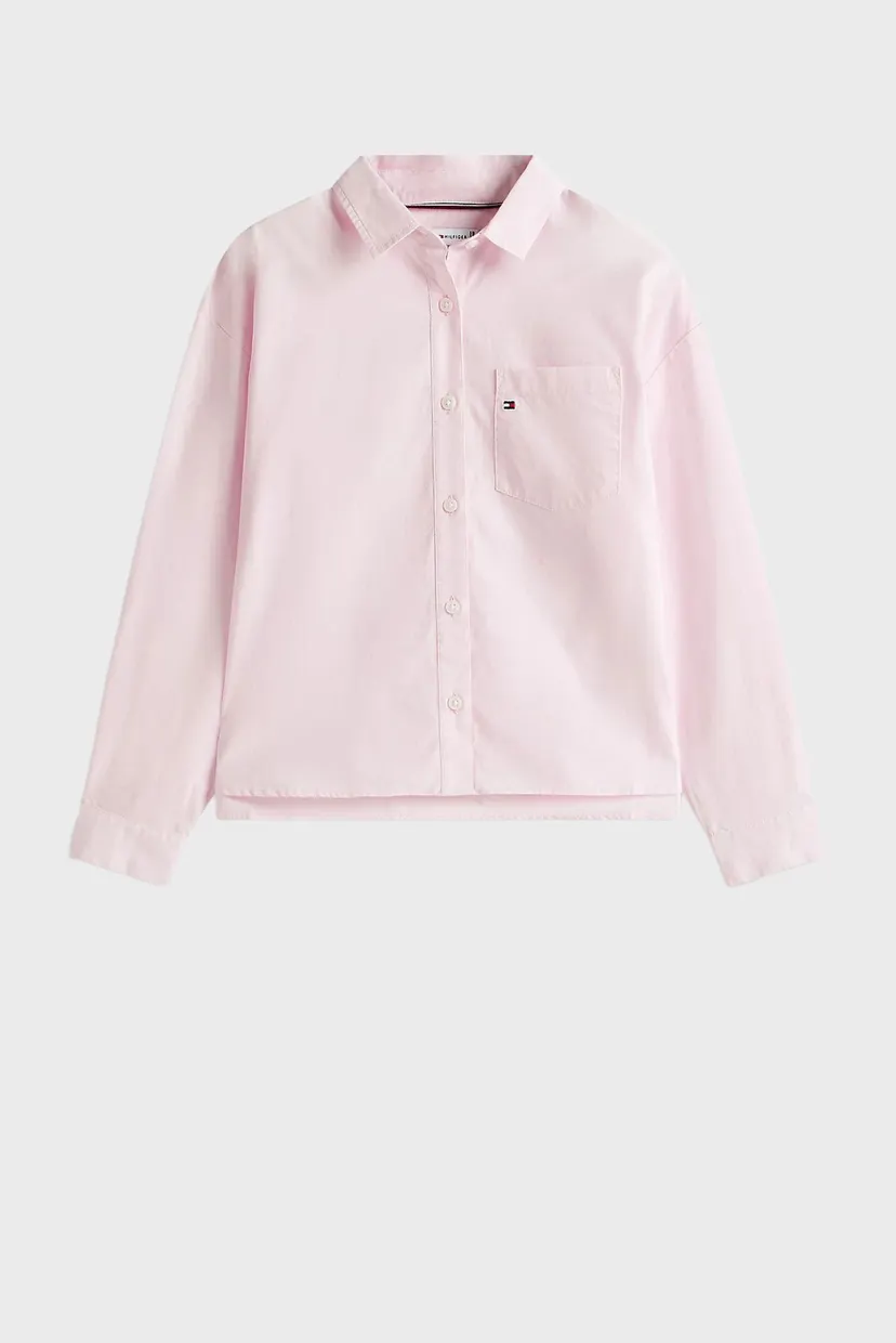 Детская розовая рубашка POPLIN 5