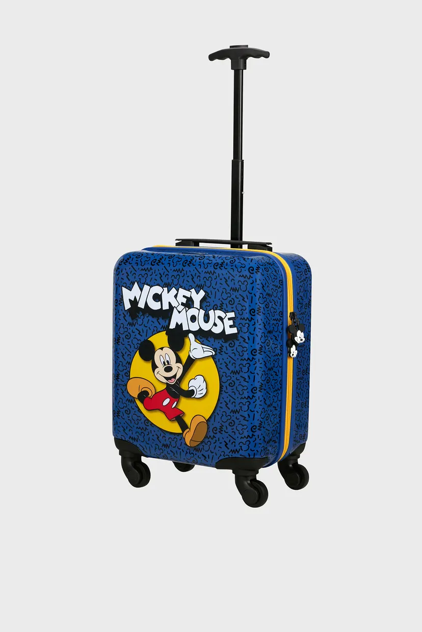 Дитяча темно-синя валіза з візерунком 45 см MICKEY HAPPY 6