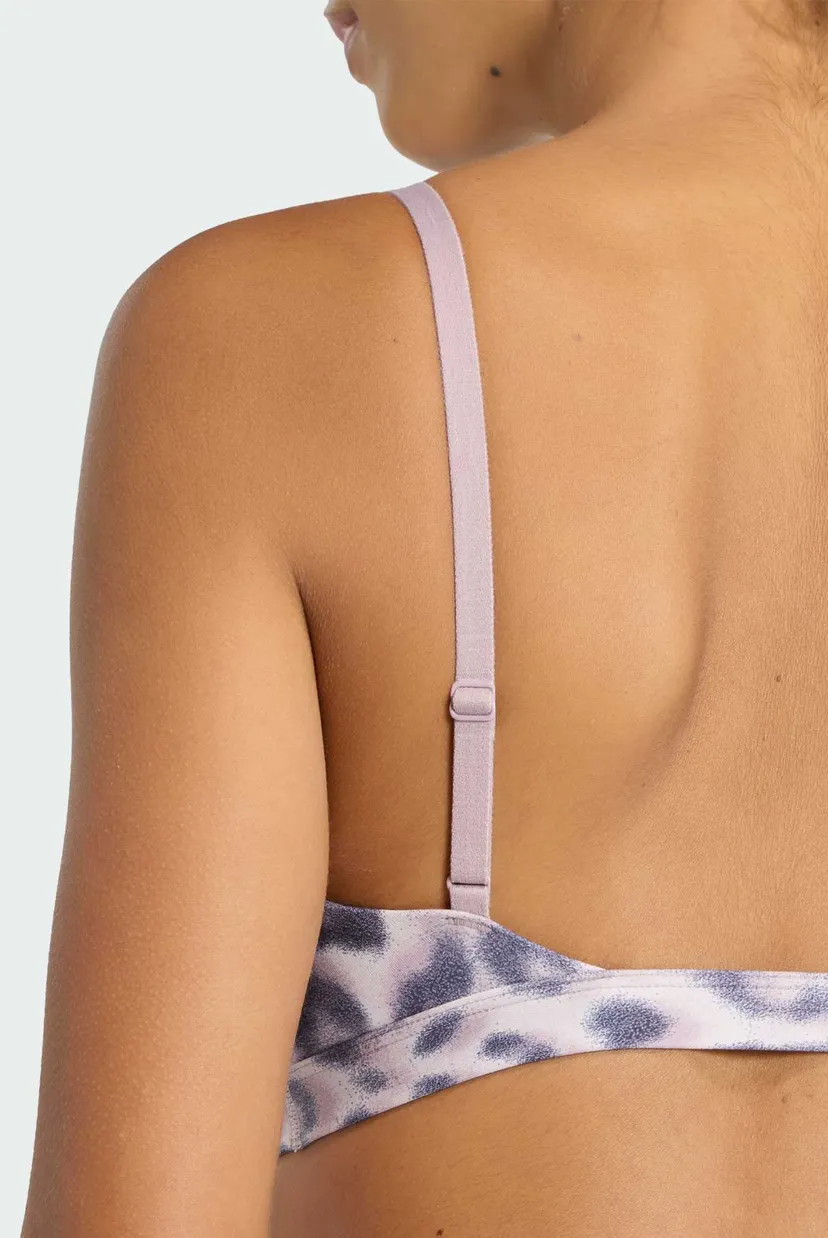 Жіночий бузковий топ з візерунком Optime Essentials Workout Leopard Light Support 5