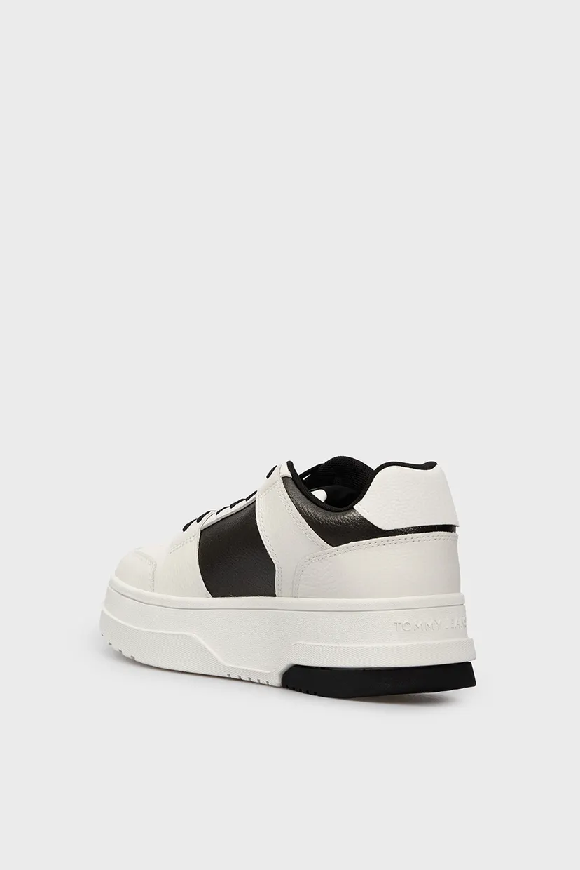 Жіночі білі шкіряні снікерси THE BROOKLYN FLATFORM 5