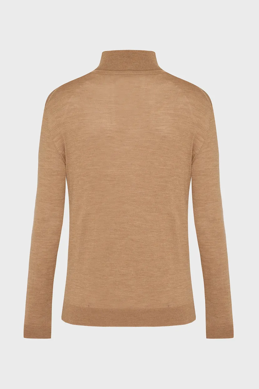 Чоловічий коричневий вовняний гольф EXTRAFINE MERINO WOOL TURTLENECK 6