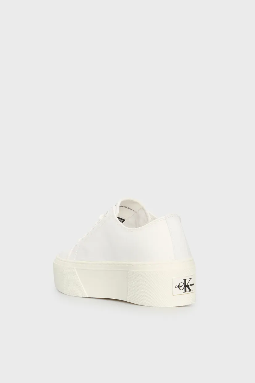 Женские белые кеды FLATFORM+ CUPSOLE LOW TXT 5