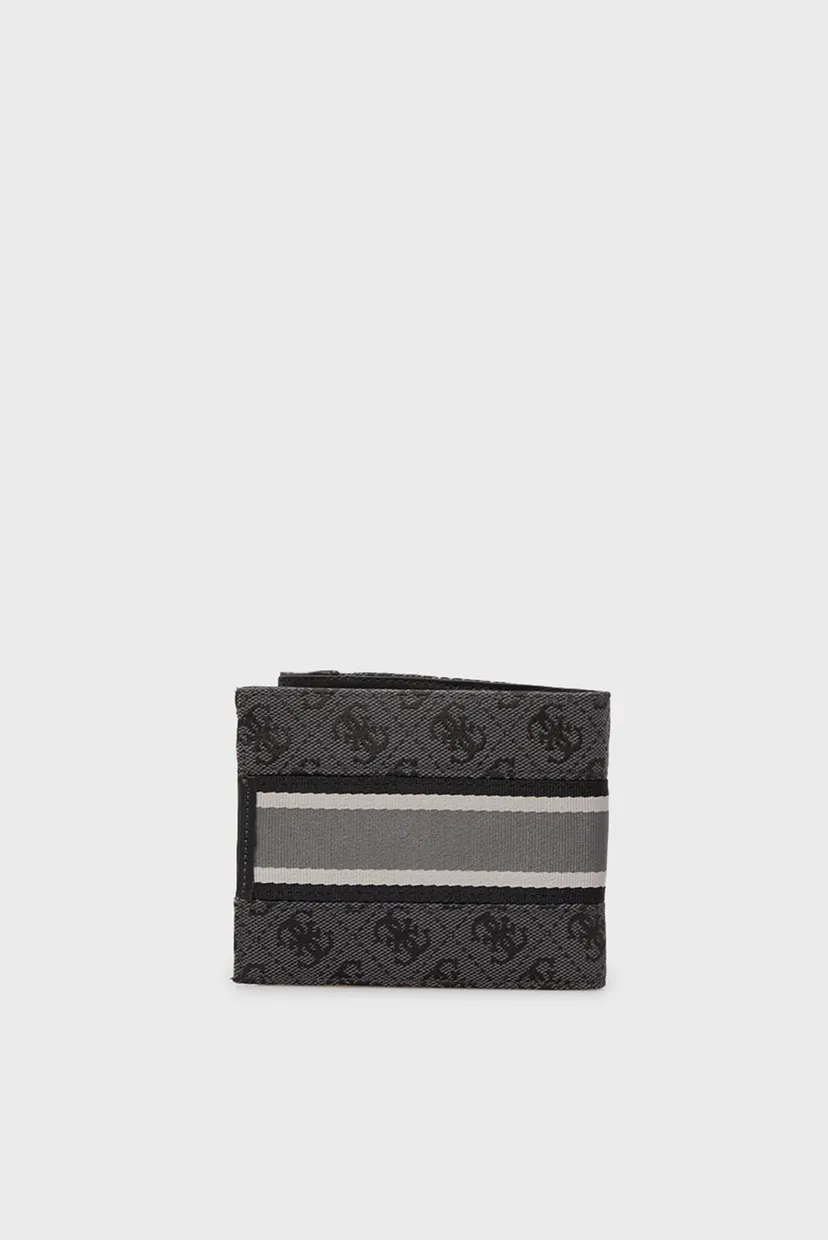 Мужской серый кошелек с узором MADRID BILLFOLD W COIN POCKET 4