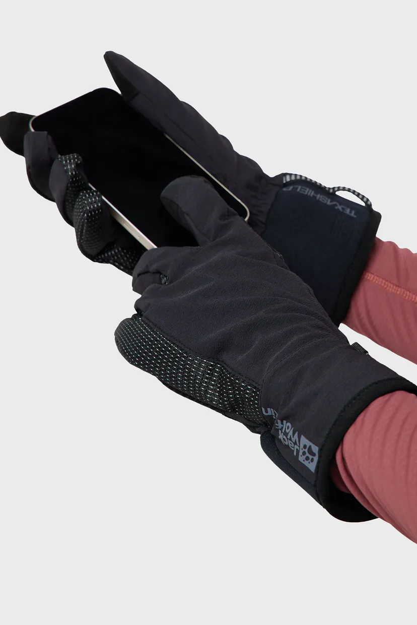 Черные перчатки GLEAM GLOVES 4