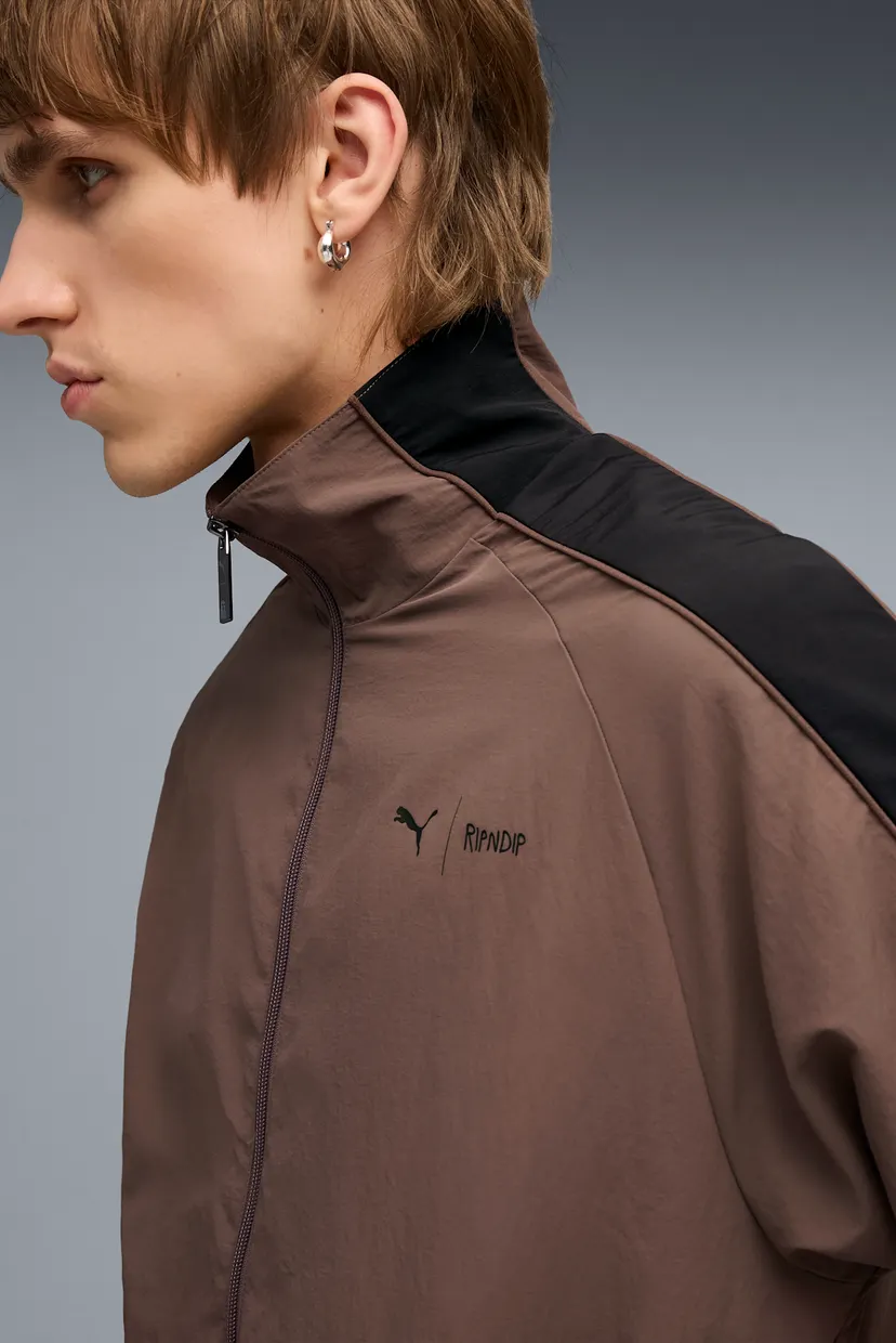 Чоловіча коричнева спортивна кофта PUMA x RIPNDIP T7 Jacket Men 4