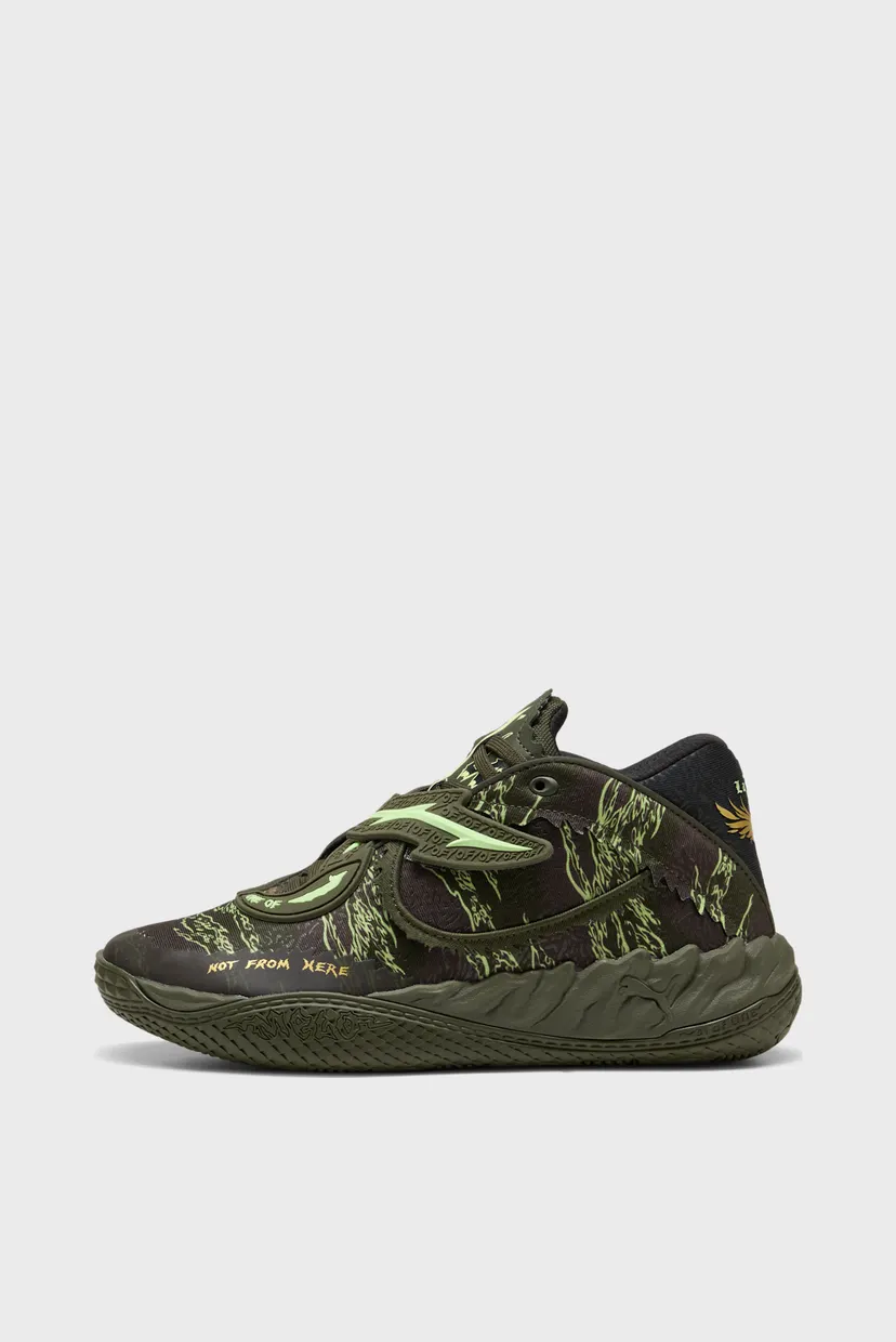 Темно-зеленые кроссовки MB.05 Camo Basketball Shoes Unisex 4