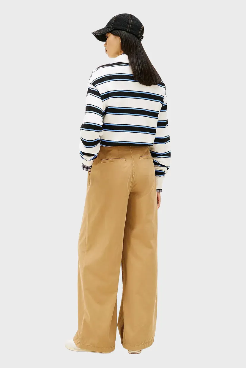 Жіночі бежеві брюки OVS WIDE LEG CHINO 3