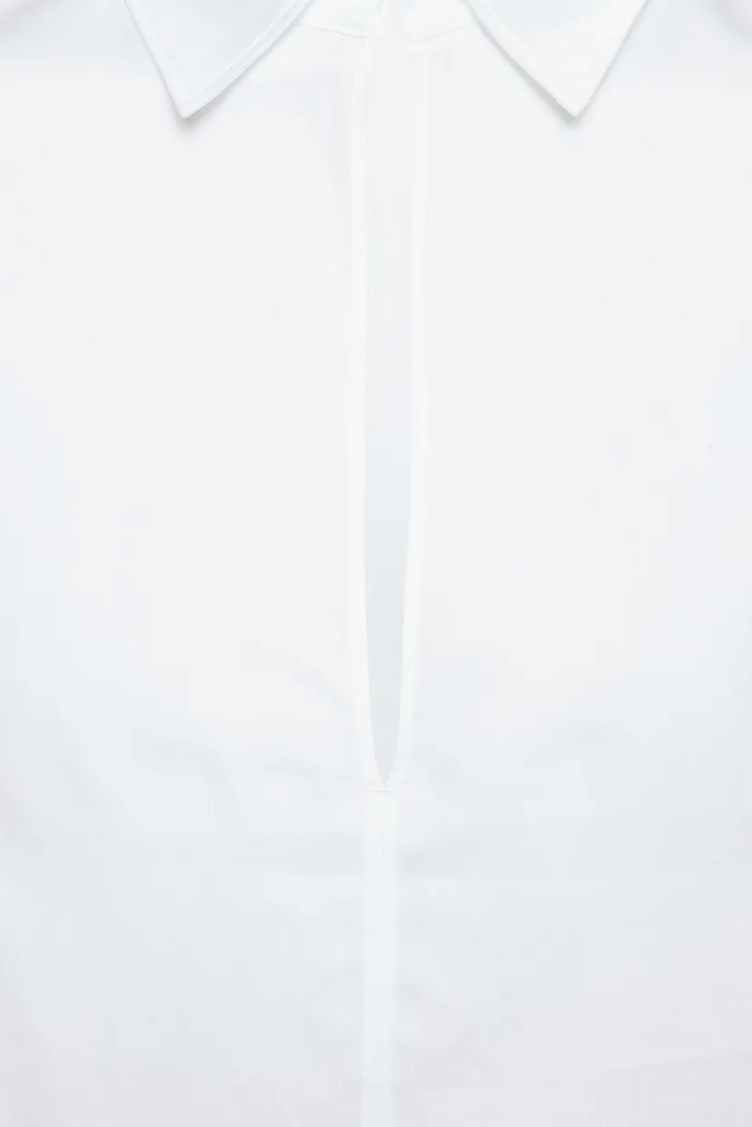 Жіноча біла сорочка FRONT SLIT 3