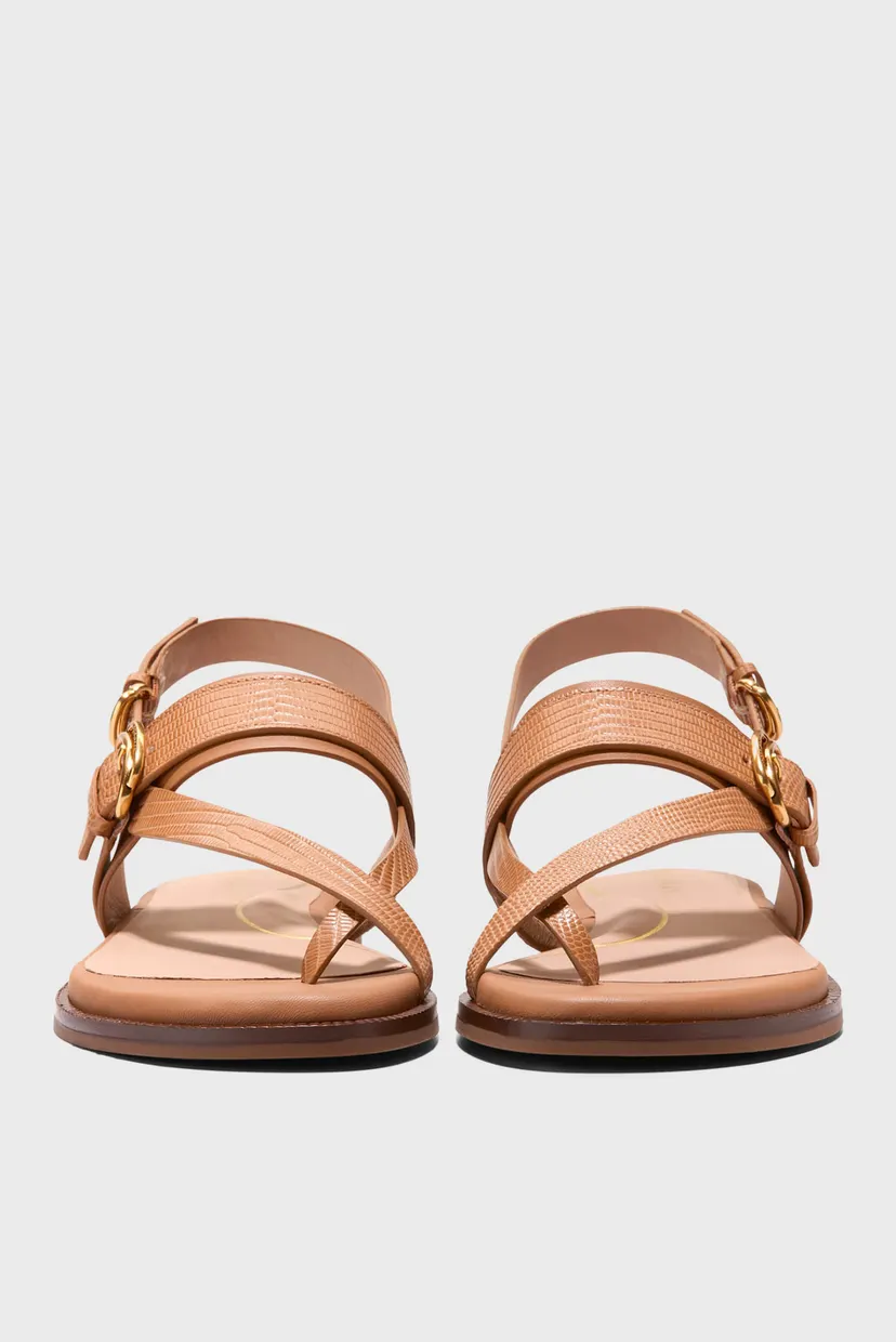 Жіночі коричневі шкіряні сандалі Anica Lux Buckle Sandal 3