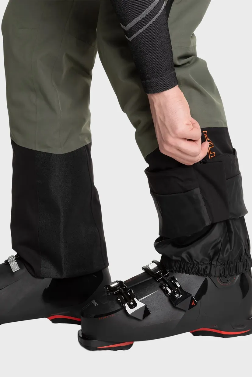 Мужские оливковые лыжные брюки FREE RIDE TWILL 7