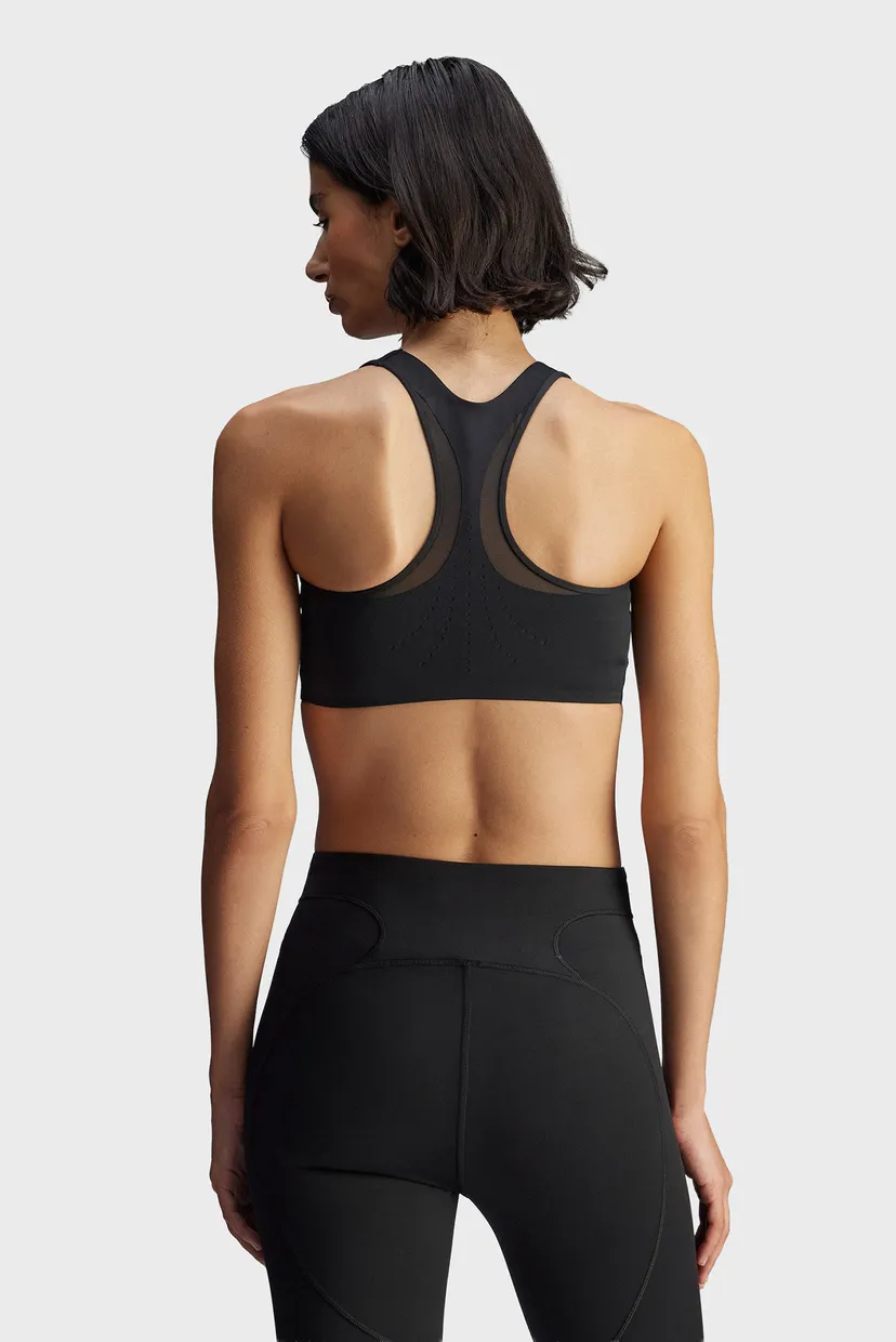Жіночий чорний топ adidas By Stella McCartney Power Impact Training Medium Support 3