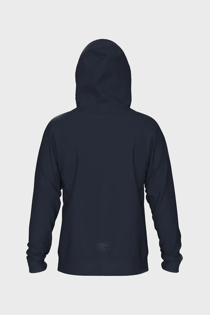 Мужское темно-синее худи BRUSHED SWEAT LOGO 4
