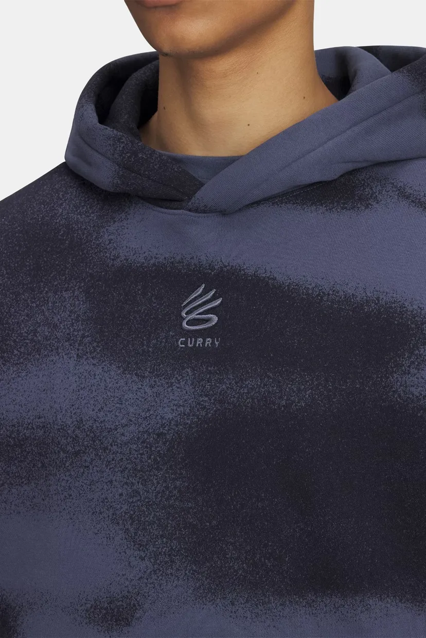 Мужское темно-серое худи с узором Curry Splash Graphic Hoodie 3