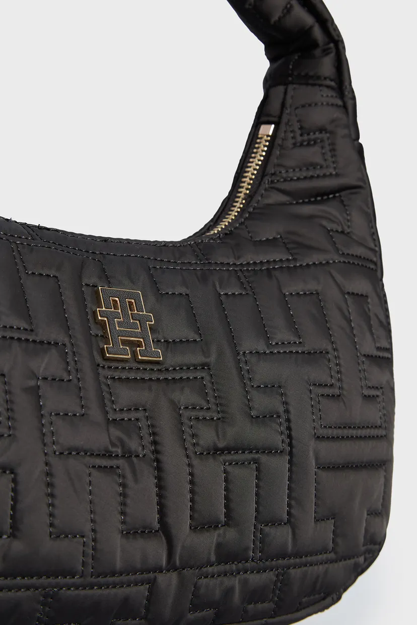 Женская черная сумка TH CHIC NYLON SHOULDER BAG 6