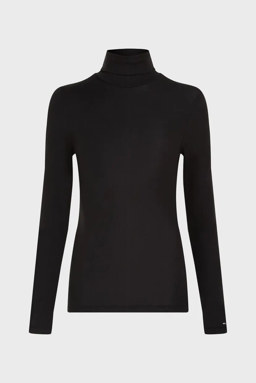 Женский черный гольф SLIM TENCEL ROLL NK LS 5