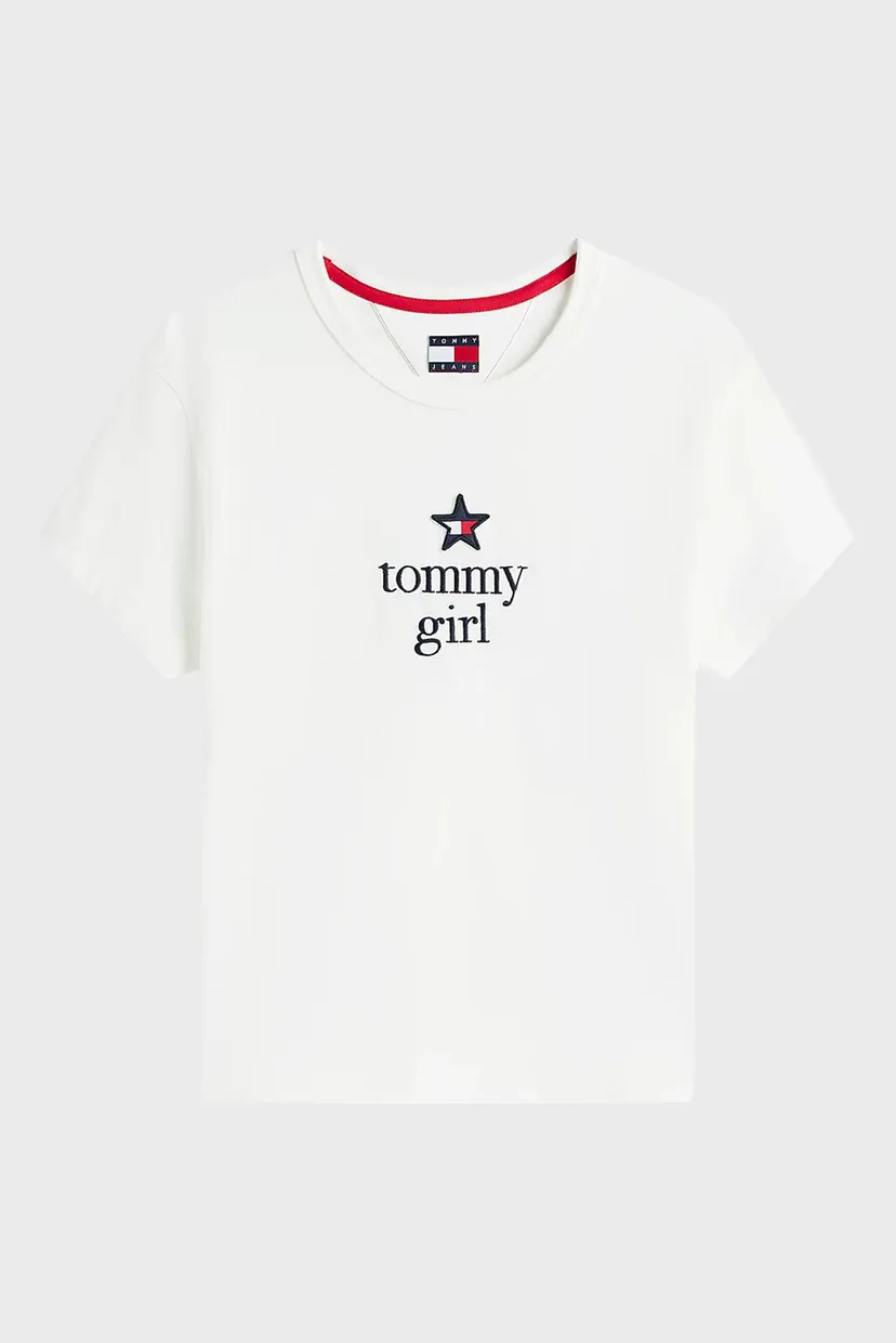 Жіноча біла футболка TOMMY GIRL 5
