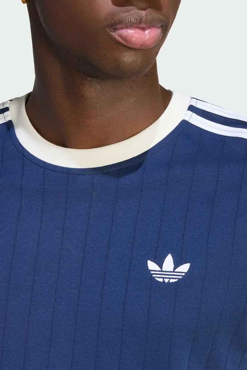 Мужская синяя футболка DROP NEEDLE 3-STRIPES 5