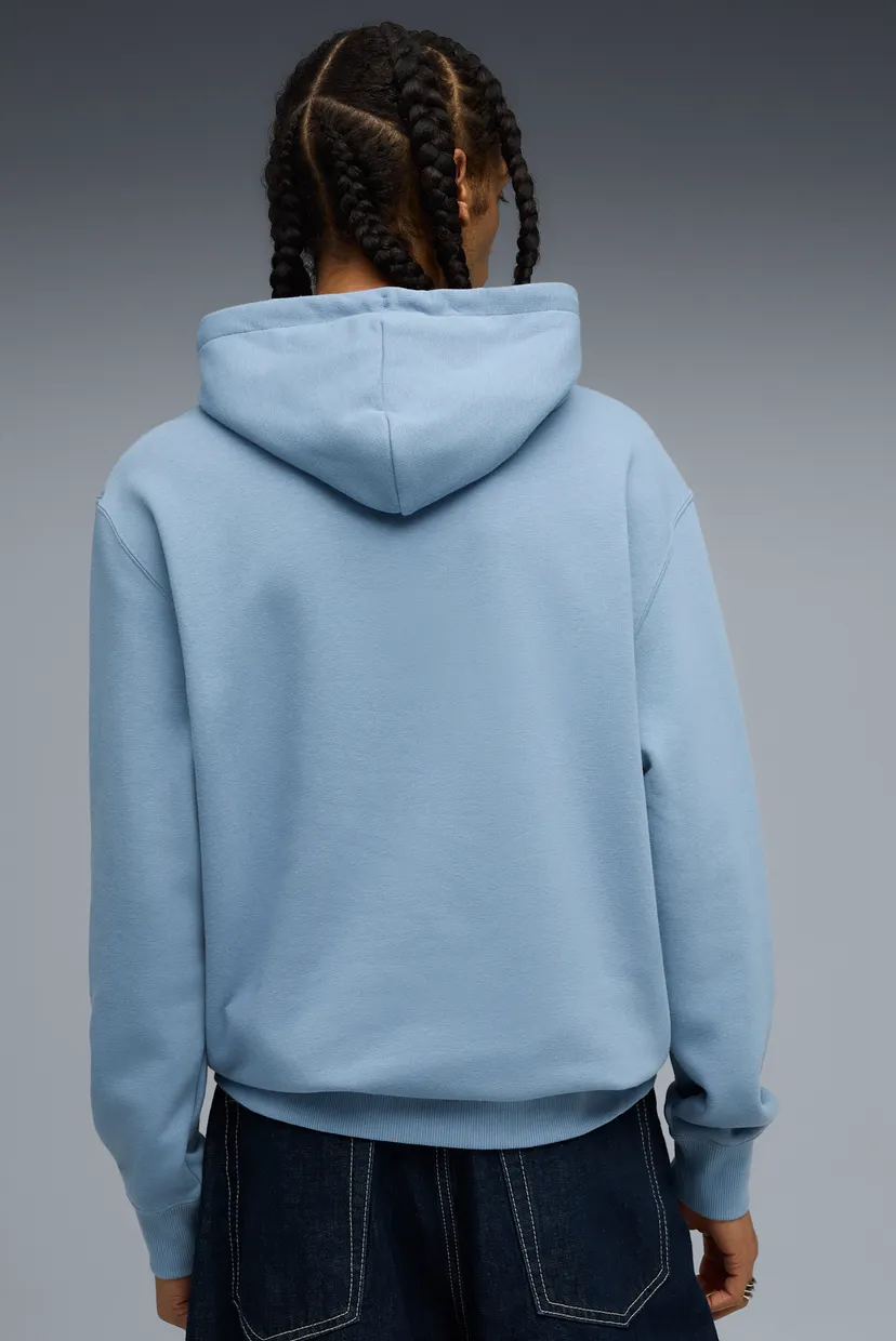 Чоловіче блакитне худі Wardrobe Essentials Sports Legacy Hoodie Men 3