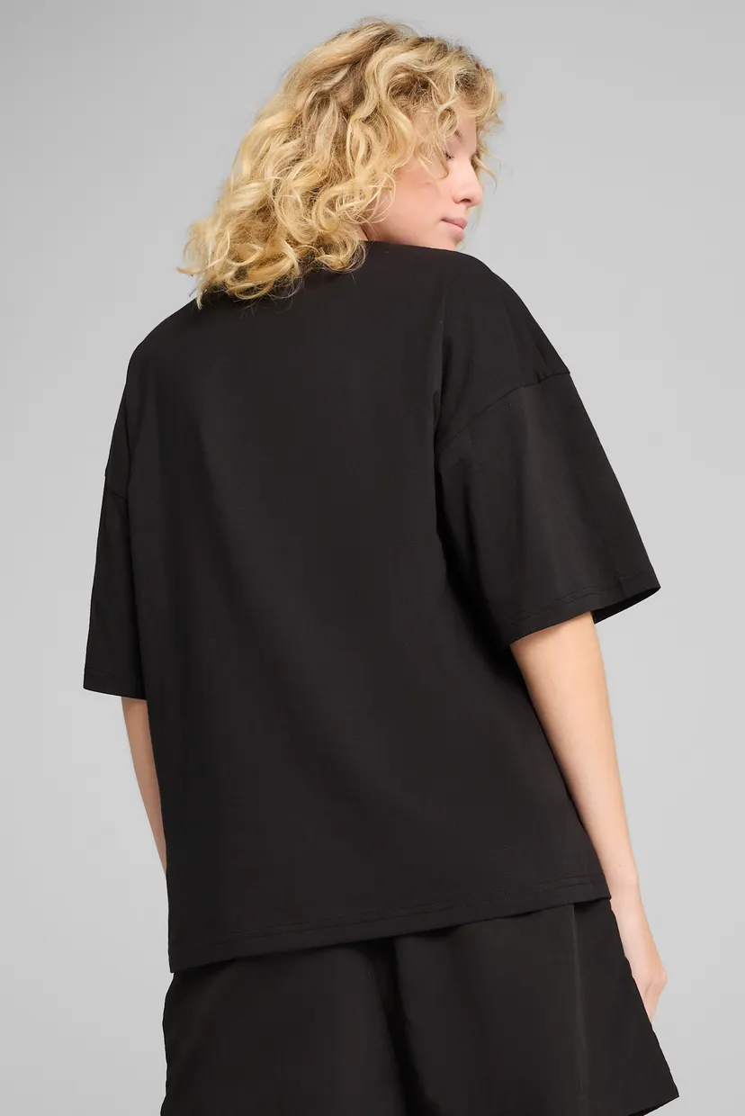 Жіноча чорна футболка WARDROBE ESS Oversized Tee Women 3