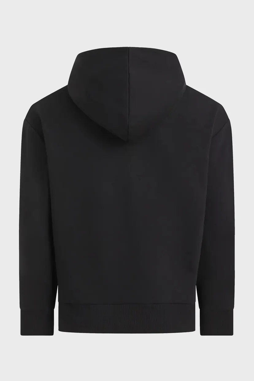 Мужское черное худи NANO LOGO HALF ZIP 7